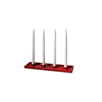 Crater adventsljusstake - Röd, 4 ljus - SMD Design