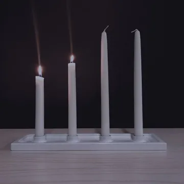 Crater adventsljusstake - Vit, 4 ljus - SMD Design