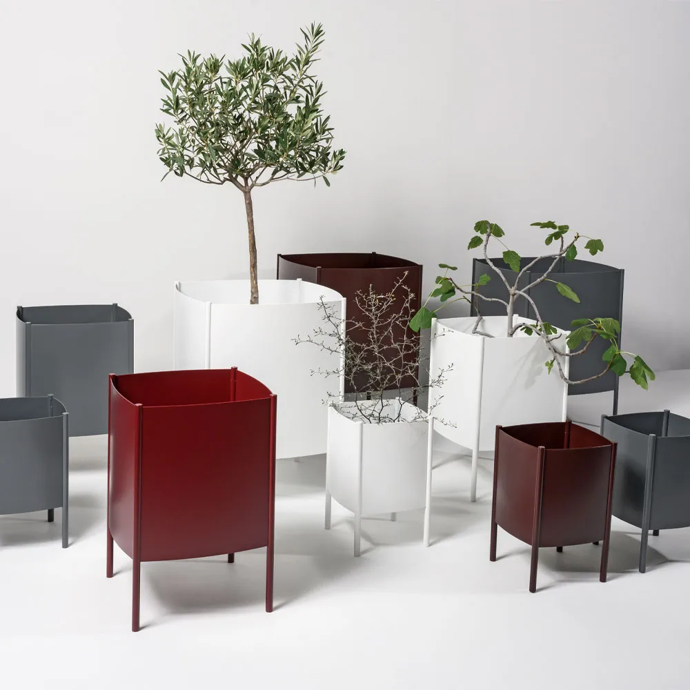 Konvex Pot kruka, Grå, liten Ø23 cm SMD Design