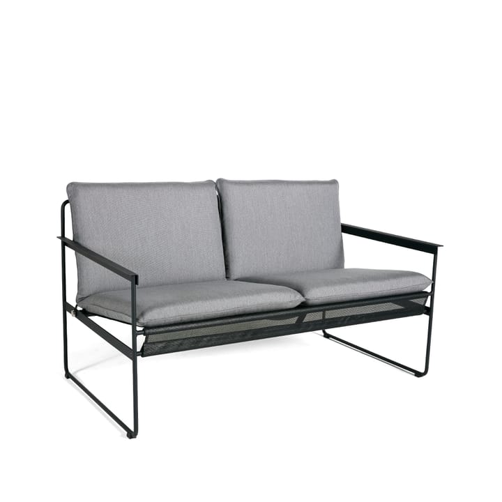 Slow 2-sits soffa, Sunbrella grå-svart stålstativ SMD Design
