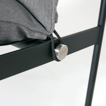 Slow 2-sits soffa - tyg sunbrella grå, svart stålstativ - SMD Design