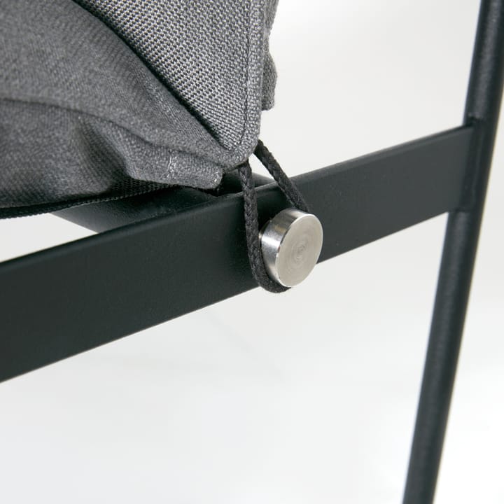 Slow 2-sits soffa - tyg sunbrella grå, svart stålstativ - SMD Design