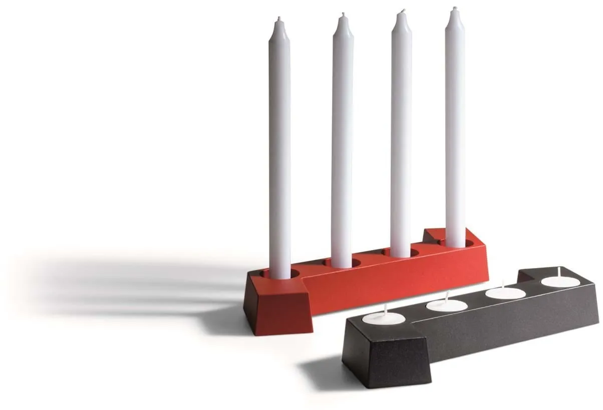 SMD adventsljusstake, Grå, 4 ljus SMD Design