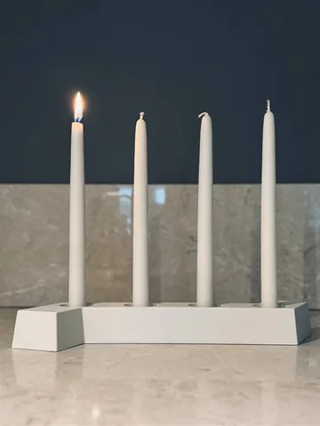 SMD adventsljusstake - Vit, 4 ljus - SMD Design