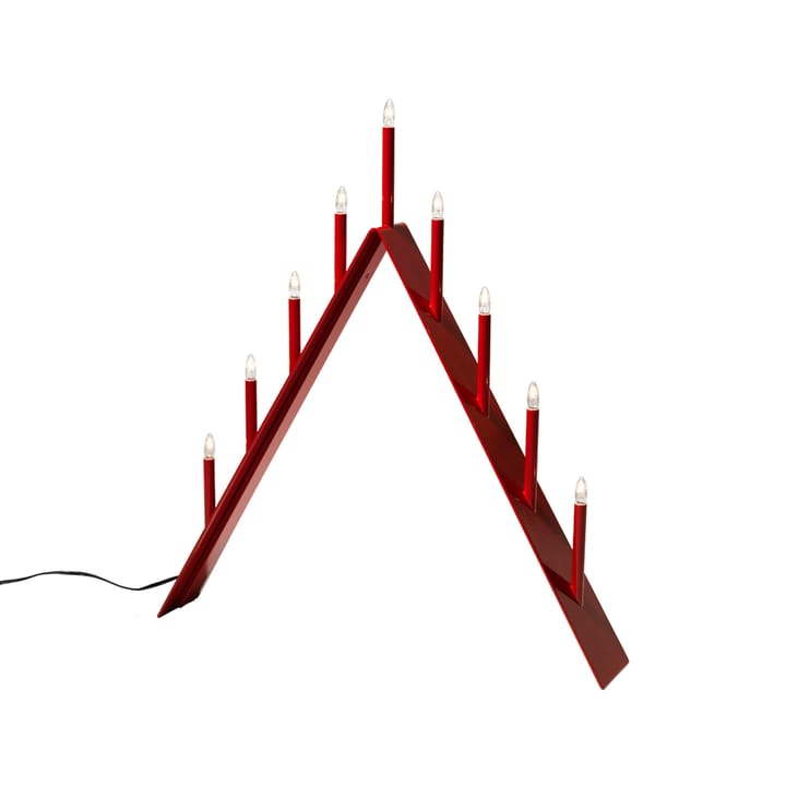 Spica 9 adventsljusstake - röd, led - SMD Design