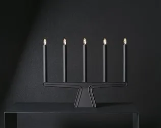 Spica adventsstjärna 40 cm, Vit-grå sladd SMD Design