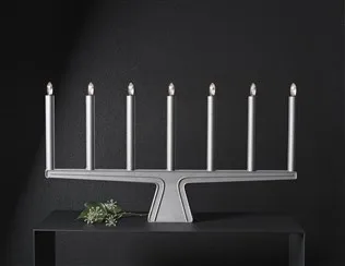 Spica adventsstjärna 60 cm, Vit-grå sladd SMD Design