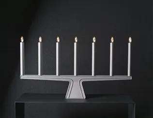 Spica adventsstjärna 60 cm - Vit-grå sladd - SMD Design