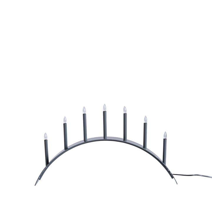 Spica Bow 7 adventsljusstake - Grå - SMD Design
