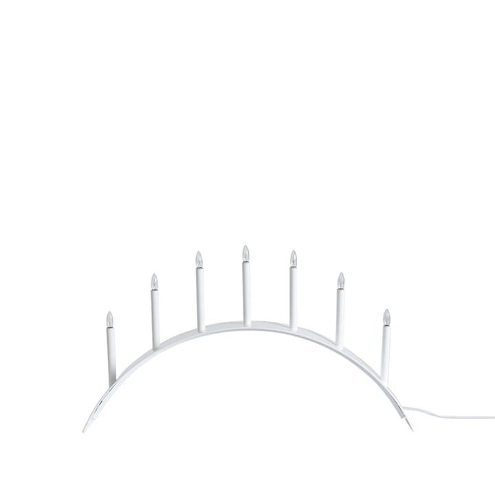 Spica Bow 7 adventsljusstake - Vit - SMD Design