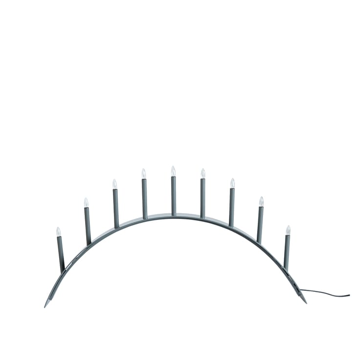 Spica Bow 9 adventsljusstake - Grå - SMD Design