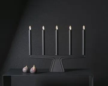 Stella 5 adventsljusstake 41 cm - Svart - SMD Design
