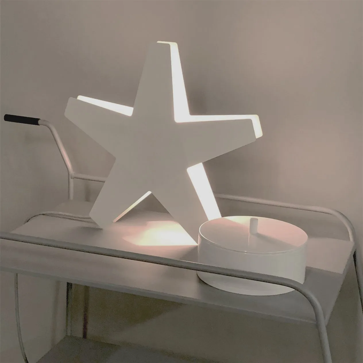 Stella 7 adventsljusstake 60 cm, Rå aluminium SMD Design