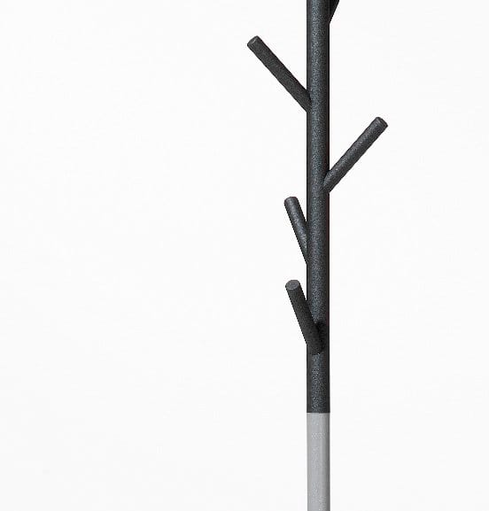 Sticks klädhängare - golv, mörkgrå-silver SMD Design