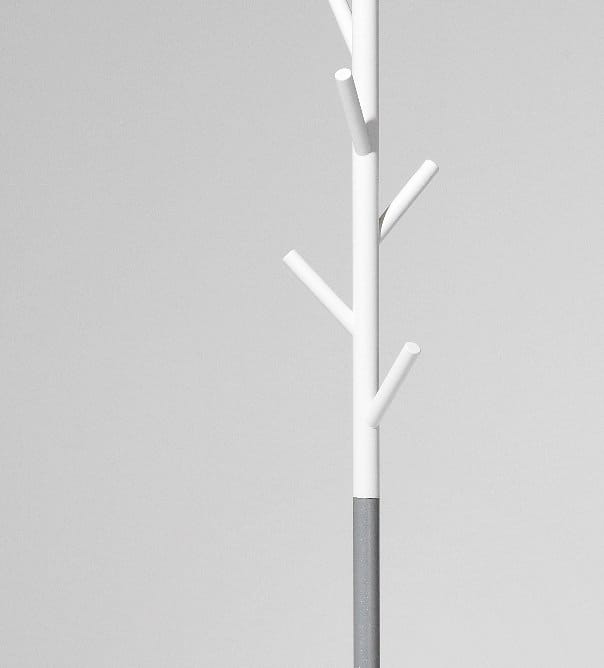 Sticks klädhängare - golv - vit-silver - SMD Design