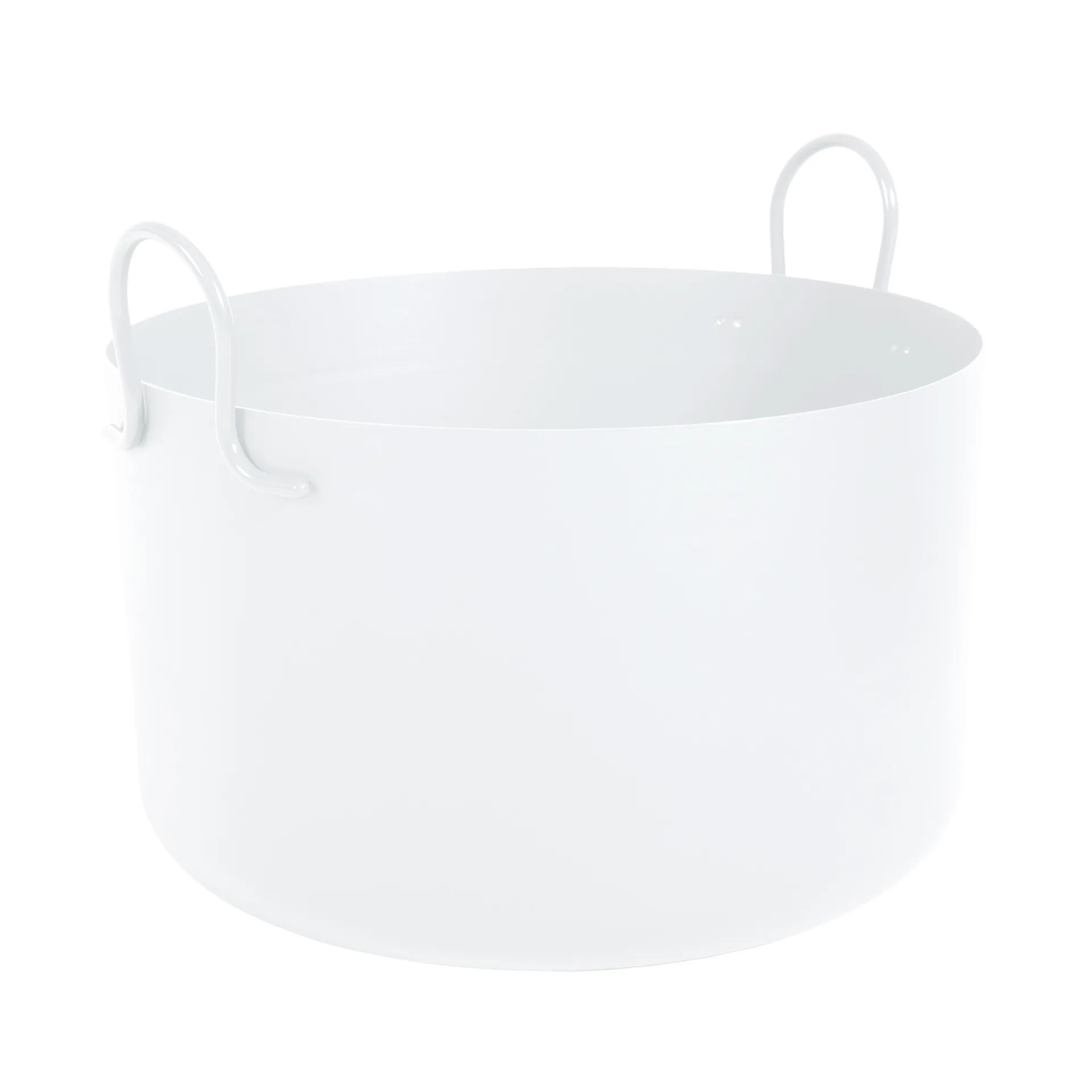 Tivoli kruka Ø30 cm låg, vit SMD Design