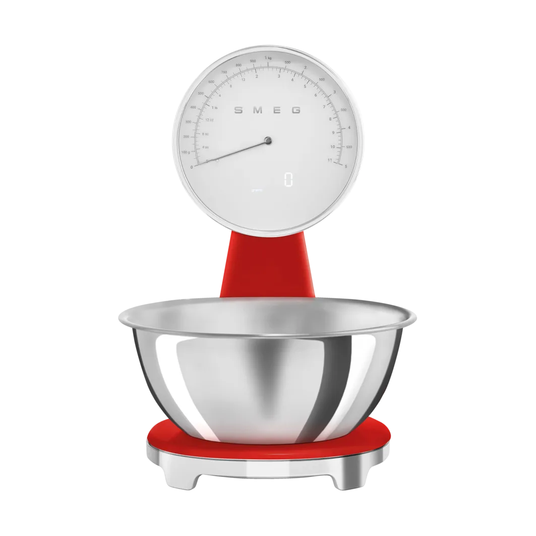 Smeg 50's Style analog köksvåg, Red Smeg