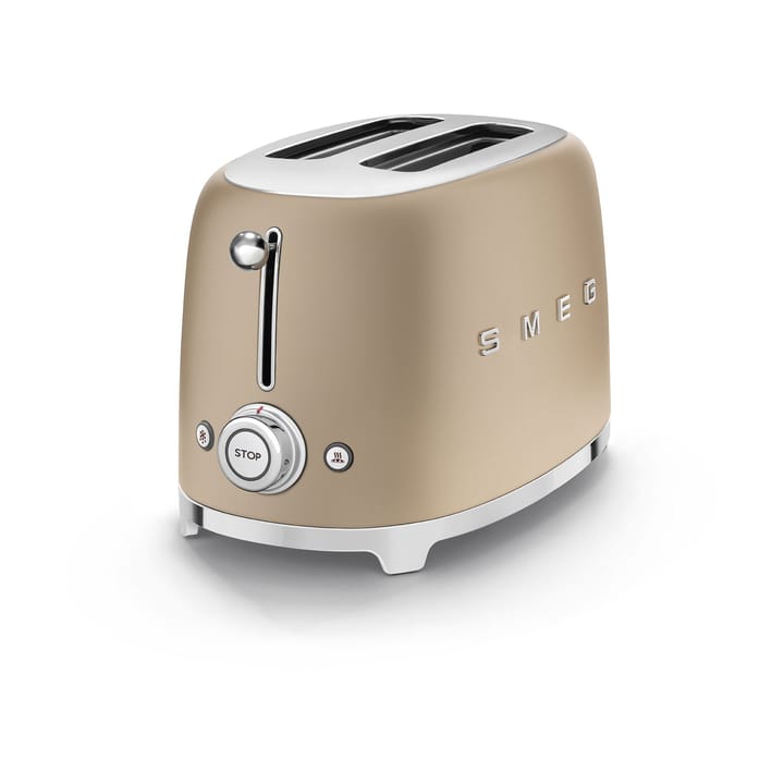 Smeg 50's Style brödrost 2 skivor, Champagne Smeg