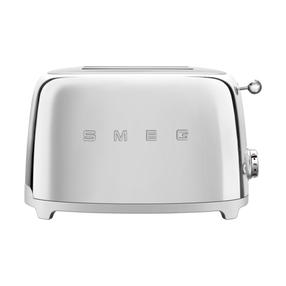 Smeg 50's Style brödrost 2 skivor Krom | Skandinavisk Design | Brödrostar | Silverfärgad
