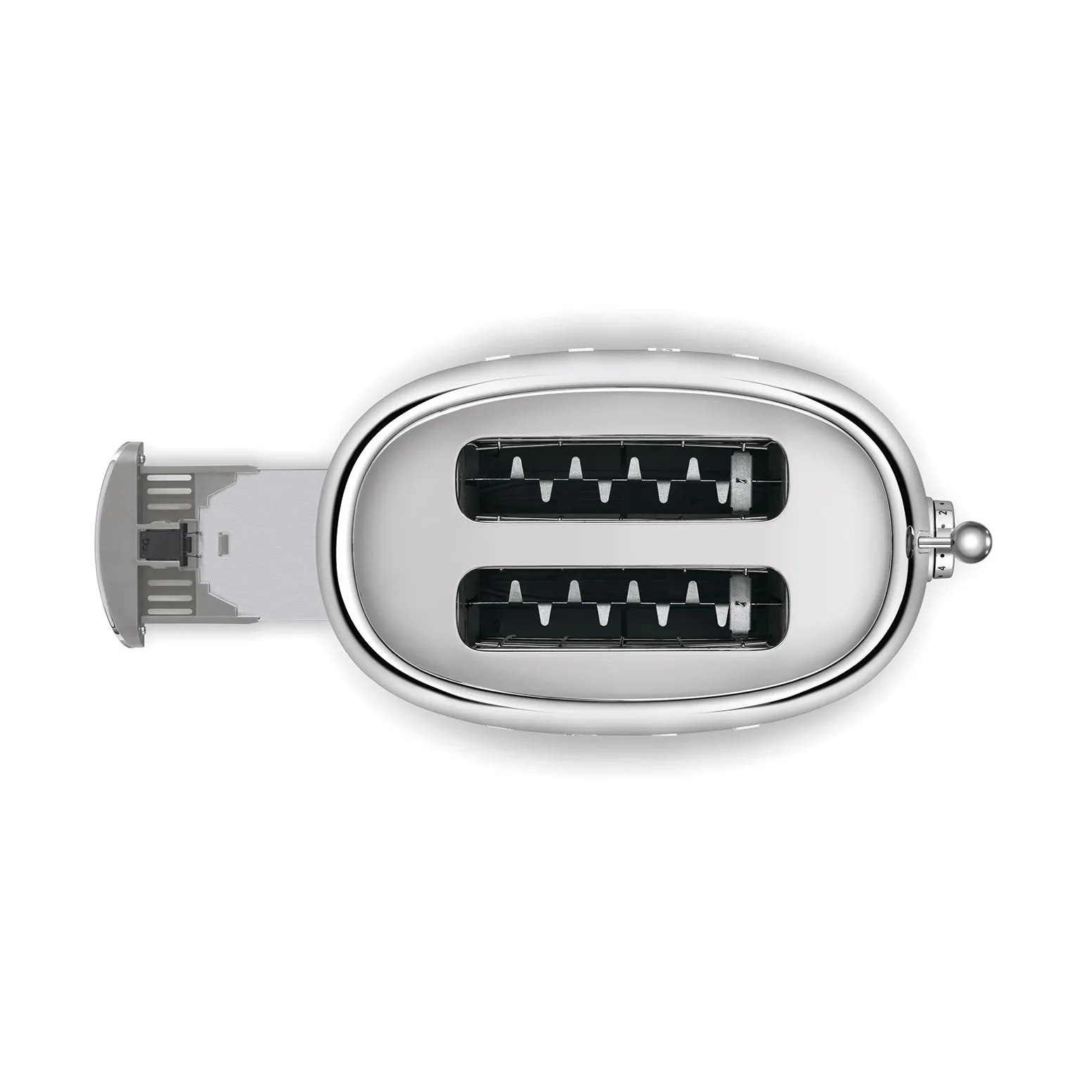 Smeg 50's Style brödrost 2 skivor, Krom Smeg