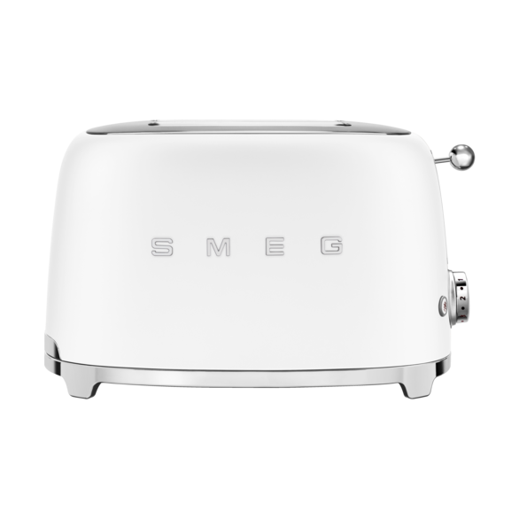 Smeg 50's Style brödrost 2 skivor Matt vit | Skandinavisk Design | Brödrostar | Vit