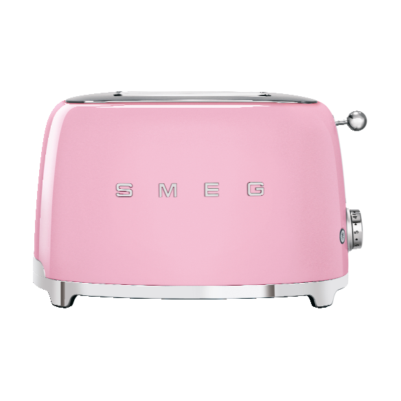 Smeg 50's Style brödrost 2 skivor Rosa | Skandinavisk Design | Brödrostar | Rosa