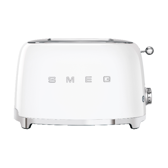 Smeg 50's Style brödrost 2 skivor Vit | Skandinavisk Design | Brödrostar | Vit