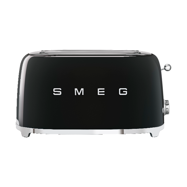 Smeg 50's Style brödrost 4x2 skivor Svart | Skandinavisk Design | Brödrostar | Svart