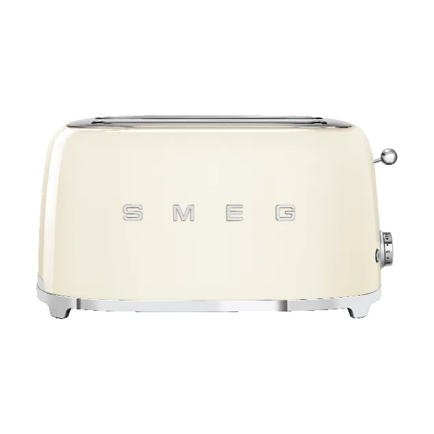 Smeg 50's Style brödrost 4x4 skivor, Créme vit Smeg
