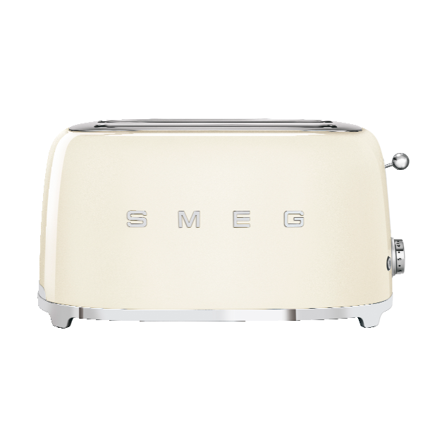 Smeg 50's Style brödrost 4x4 skivor Créme vit | Skandinavisk Design | Brödrostar | Beige