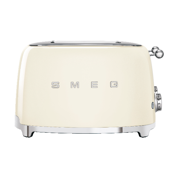 Smeg 50's Style brödrost 4x4 skivor Créme vit | Skandinavisk Design | Brödrostar | Beige