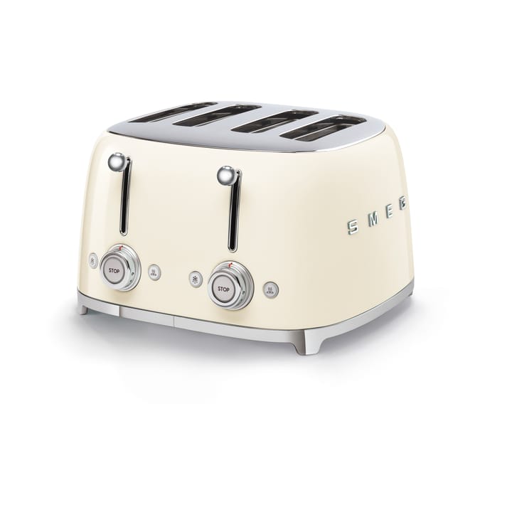 Smeg 50's Style brödrost 4x4 skivor, Créme vit Smeg