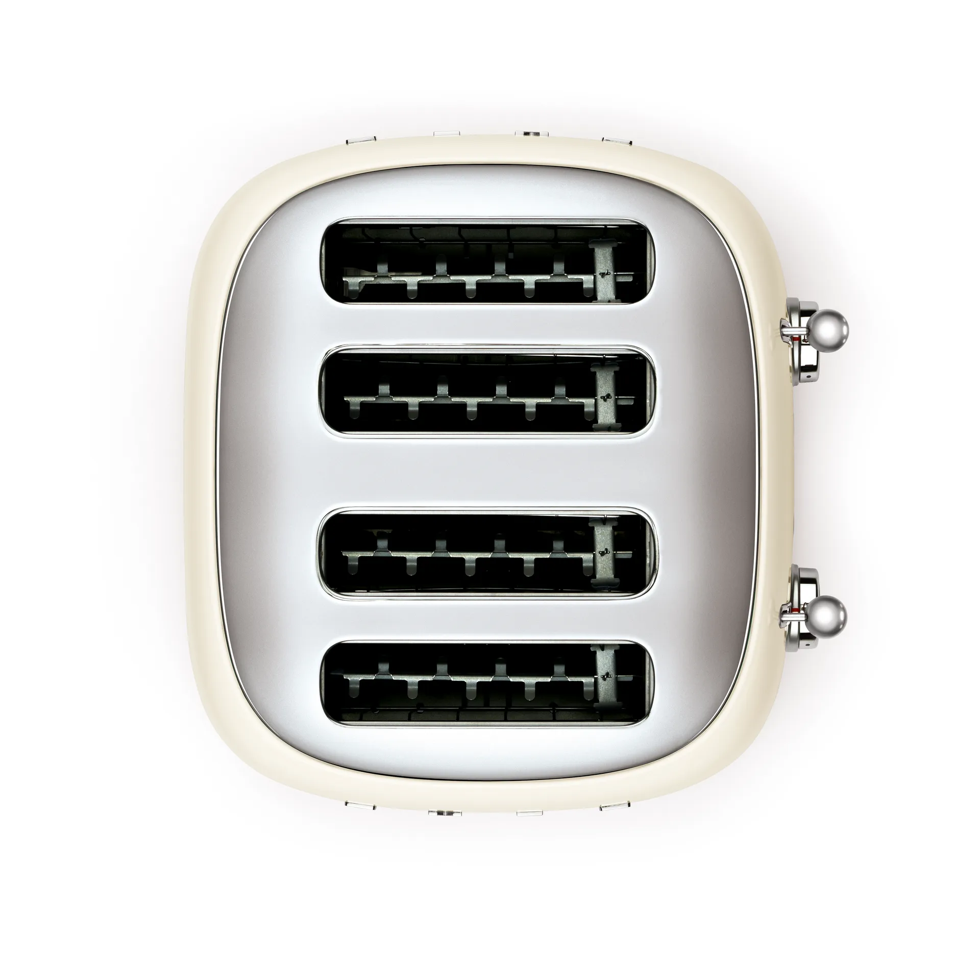 Smeg 50's Style brödrost 4x4 skivor, Créme vit Smeg