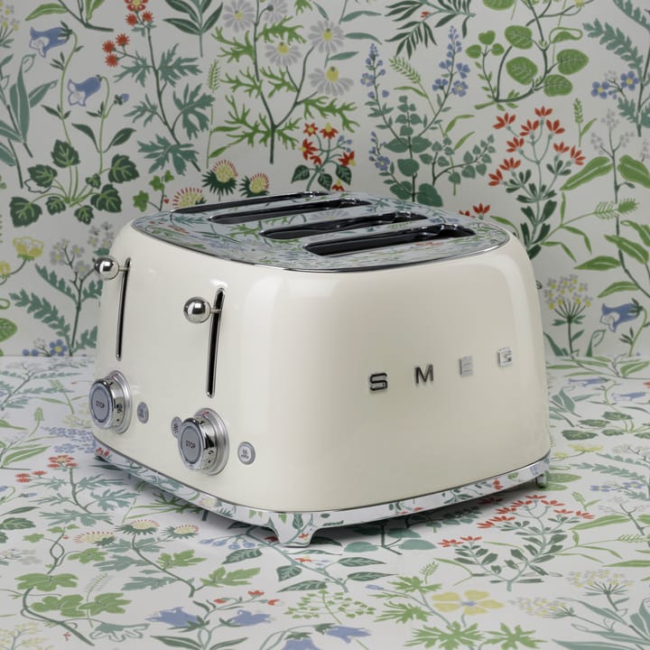 Smeg 50's Style brödrost 4x4 skivor, Créme vit Smeg