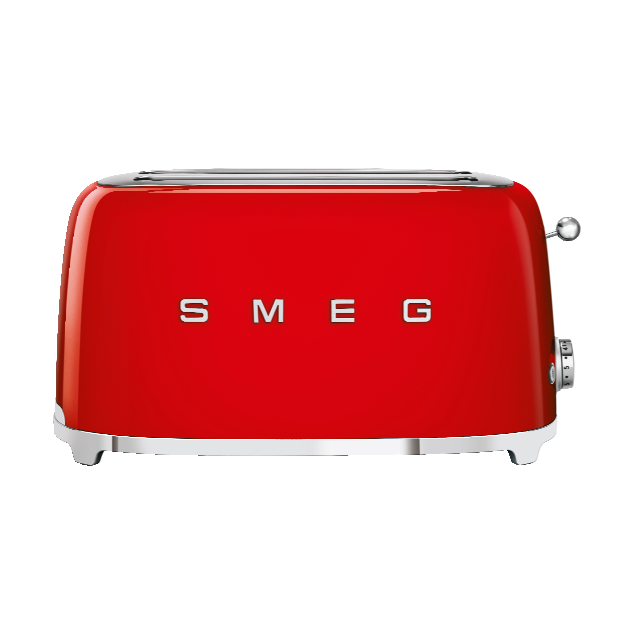 Smeg 50's Style brödrost 4x4 skivor Röd | Skandinavisk Design | Brödrostar | Röd
