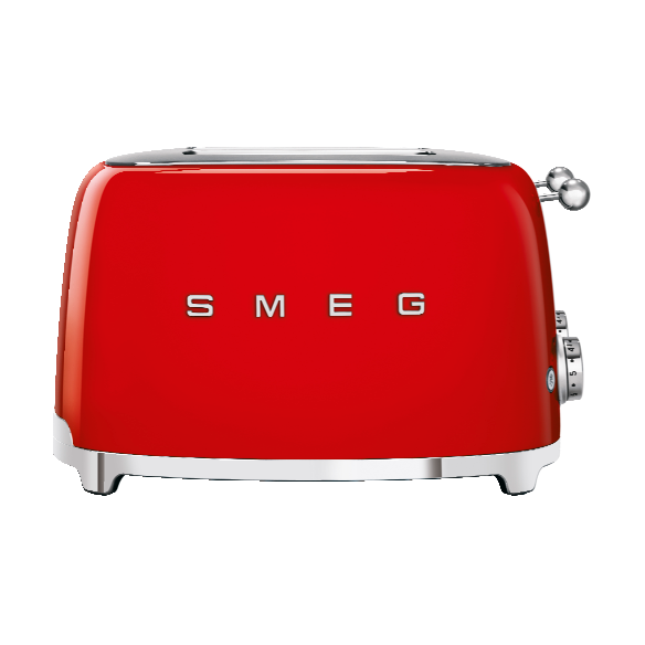 Smeg 50's Style brödrost 4x4 skivor Röd | Skandinavisk Design | Brödrostar | Röd
