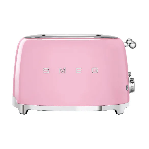Smeg 50's Style brödrost 4x4 skivor, Rosa Smeg