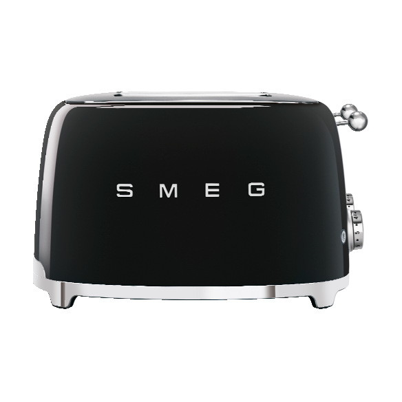 Smeg 50's Style brödrost 4x4 skivor Svart | Skandinavisk Design | Brödrostar | Svart