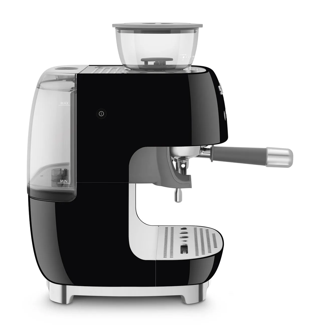 Smeg 50's Style espressomaskin med kaffekvarn, Svart Smeg