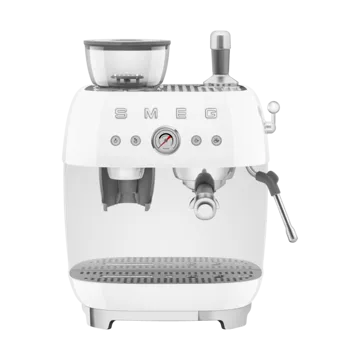 Smeg 50's Style espressomaskin med kaffekvarn - Vit - Smeg