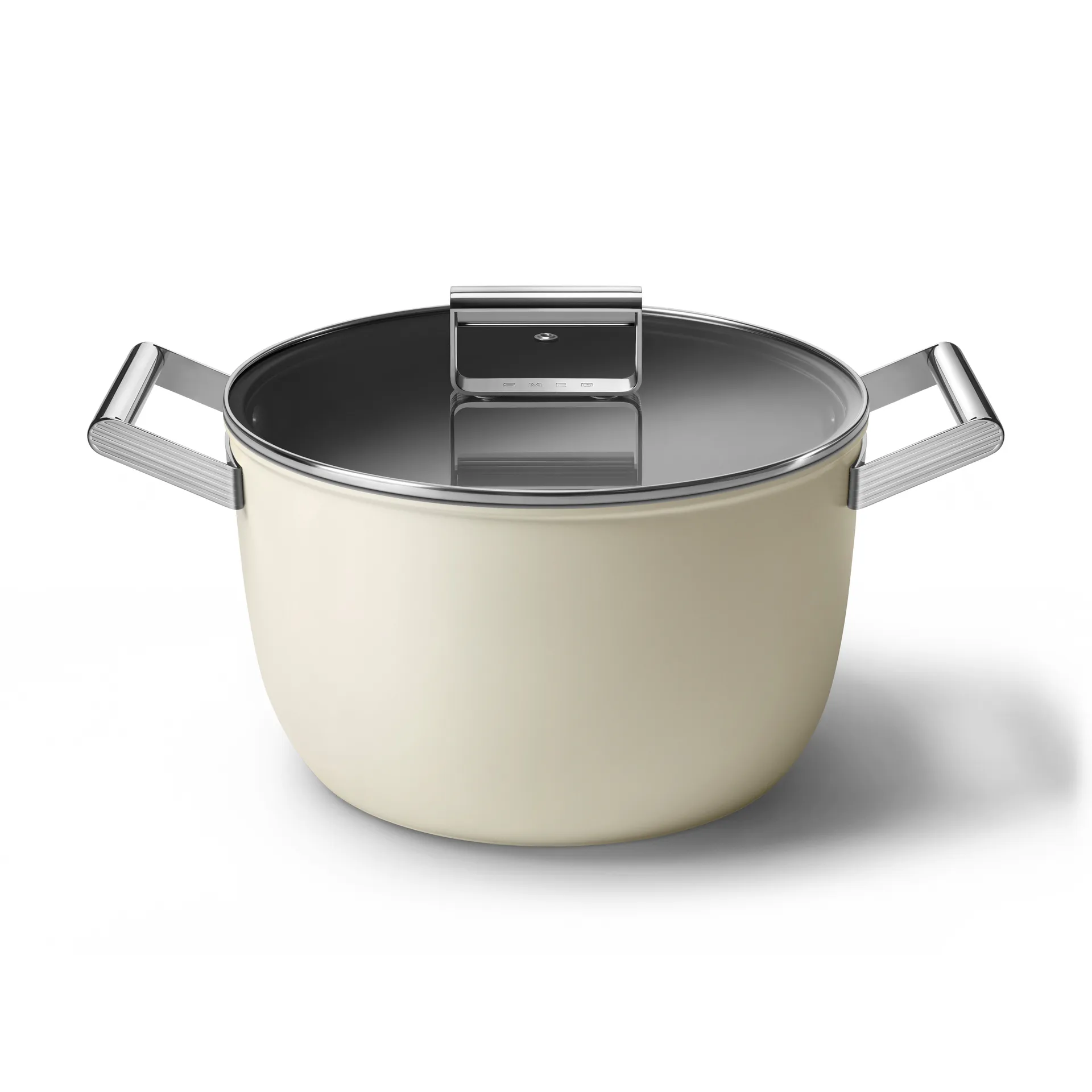 SMEG 50's Style gryta med lock Ø26 cm, Creme Smeg