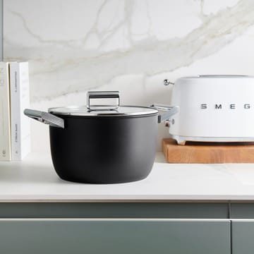 SMEG 50's Style gryta med lock Ø26 cm  - Svart - Smeg