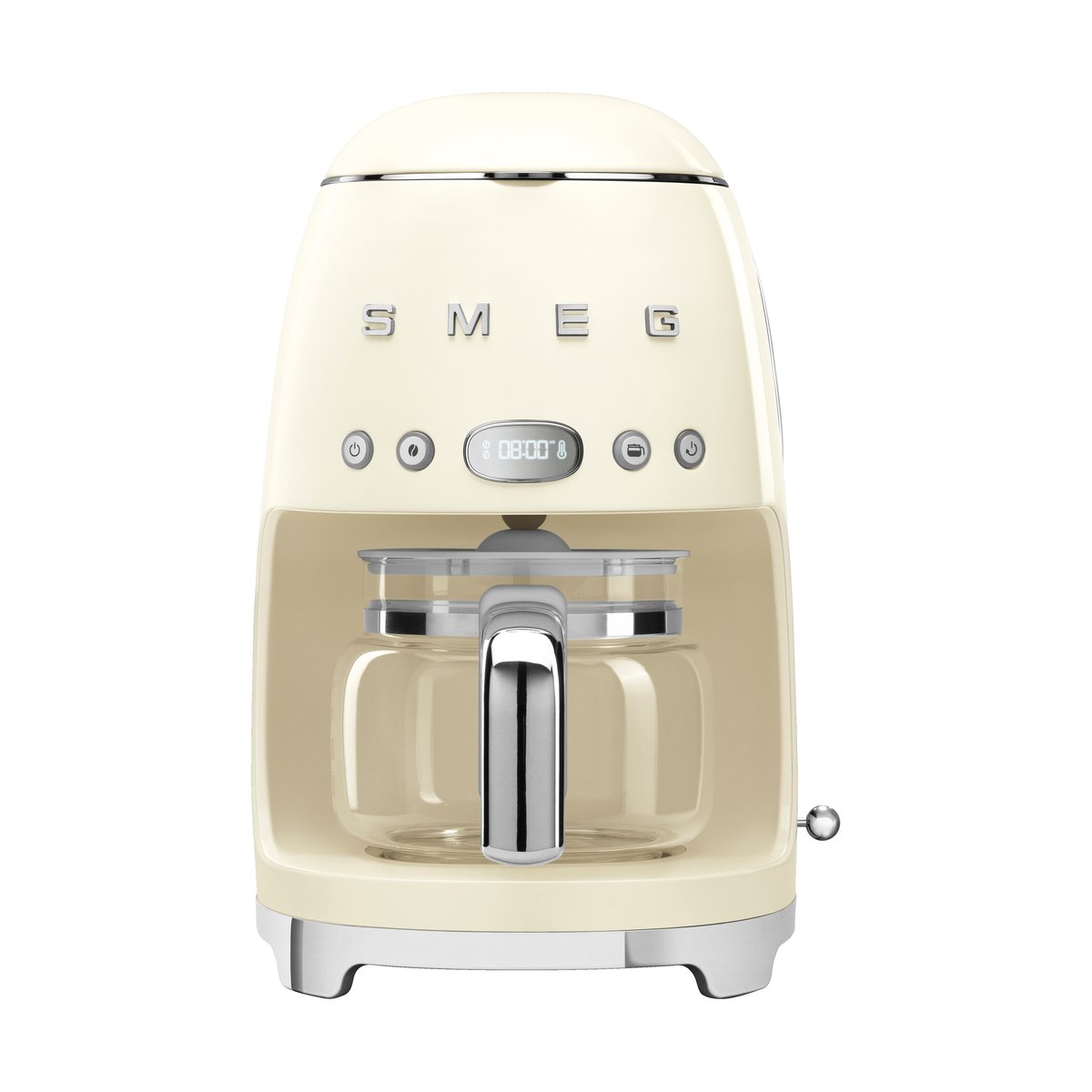 Smeg 50's Style kaffebryggare 10 koppar Créme vit | Skandinavisk Design | Kaffebryggare | Beige