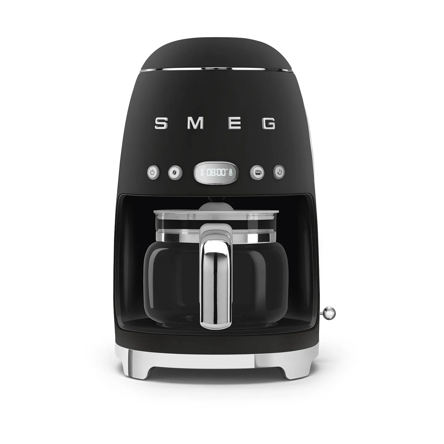 Smeg 50's Style kaffebryggare 10 koppar, Matt black Smeg