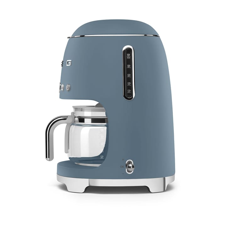 Smeg 50's Style kaffebryggare 10 koppar, Matt storm blue Smeg