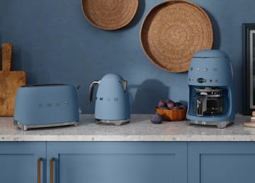 Smeg 50's Style kaffebryggare 10 koppar - Matt storm blue - Smeg