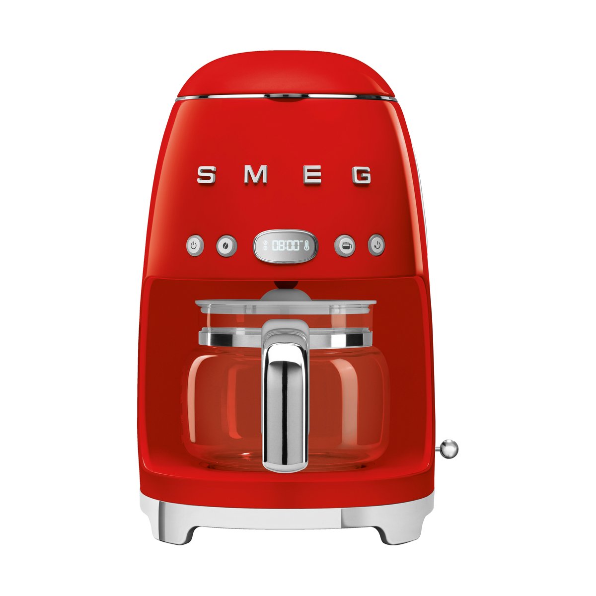 Smeg 50's Style kaffebryggare 10 koppar Röd | Skandinavisk Design | Kaffebryggare | Röd