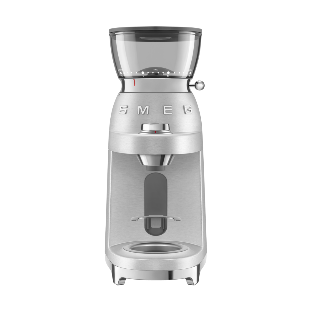 Smeg 50's Style kaffekvarn Chrome | Skandinavisk Design | Kaffekvarnar | Silverfärgad