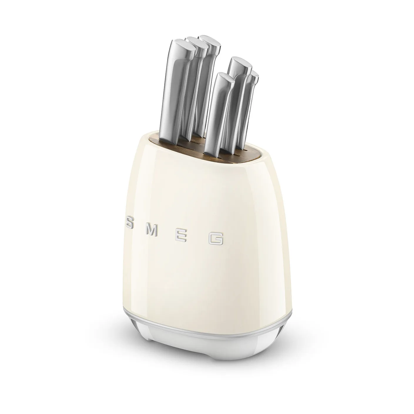 Smeg 50's Style knivset 7 delar, Creme Smeg