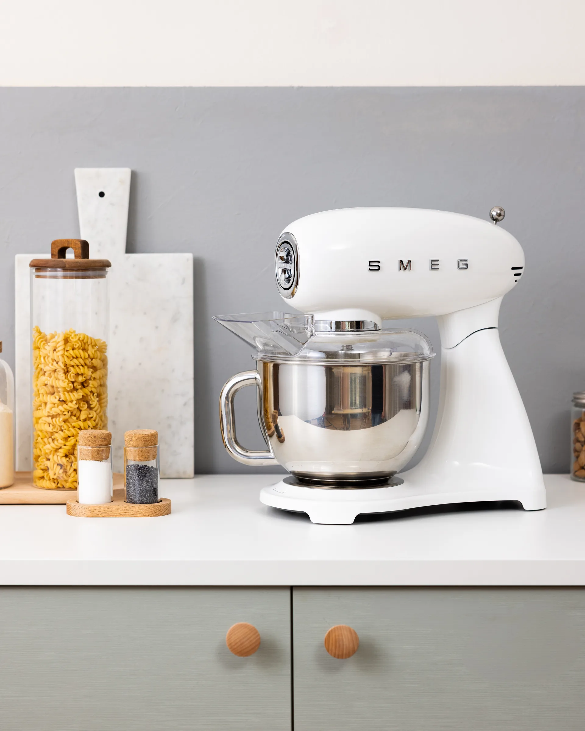 Smeg 50's style köksmaskin, Vit, 1000 w, 4,8 L Smeg